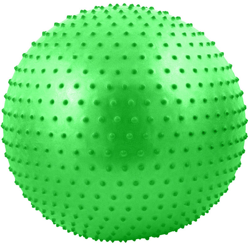 фото Мяч гимнастический anti-burst массажный 55 см fbm-55-3, зеленый nobrand