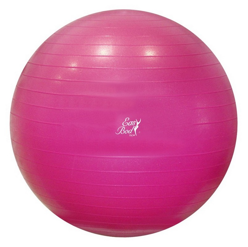 фото Гимнастический мяч 75см easy body 1867eg розовый