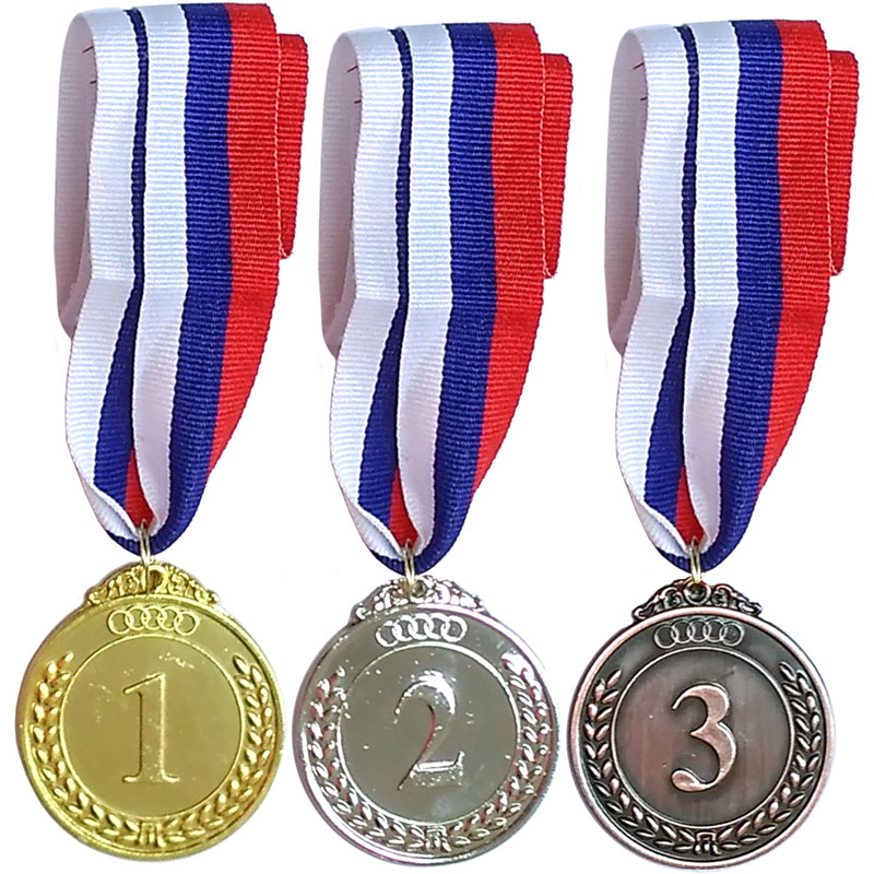 Медаль Sportex 2 место (d5 см, лента триколор в комплекте) F18539 800_800
