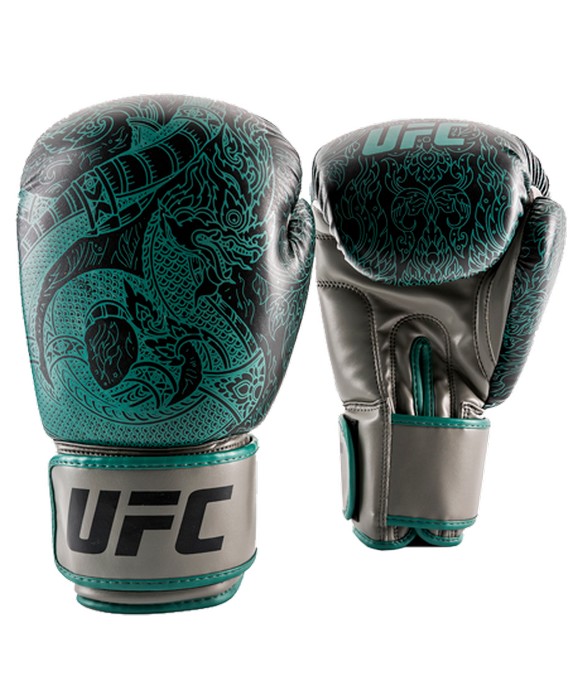 фото Боксерские перчатки ufc pro thai naga green, 18oz