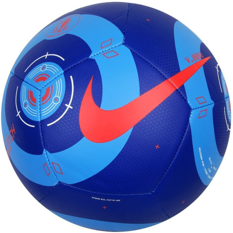 фото Мяч футбольный nike pl pitch pl cq7151-420, р. 5, сине-красный
