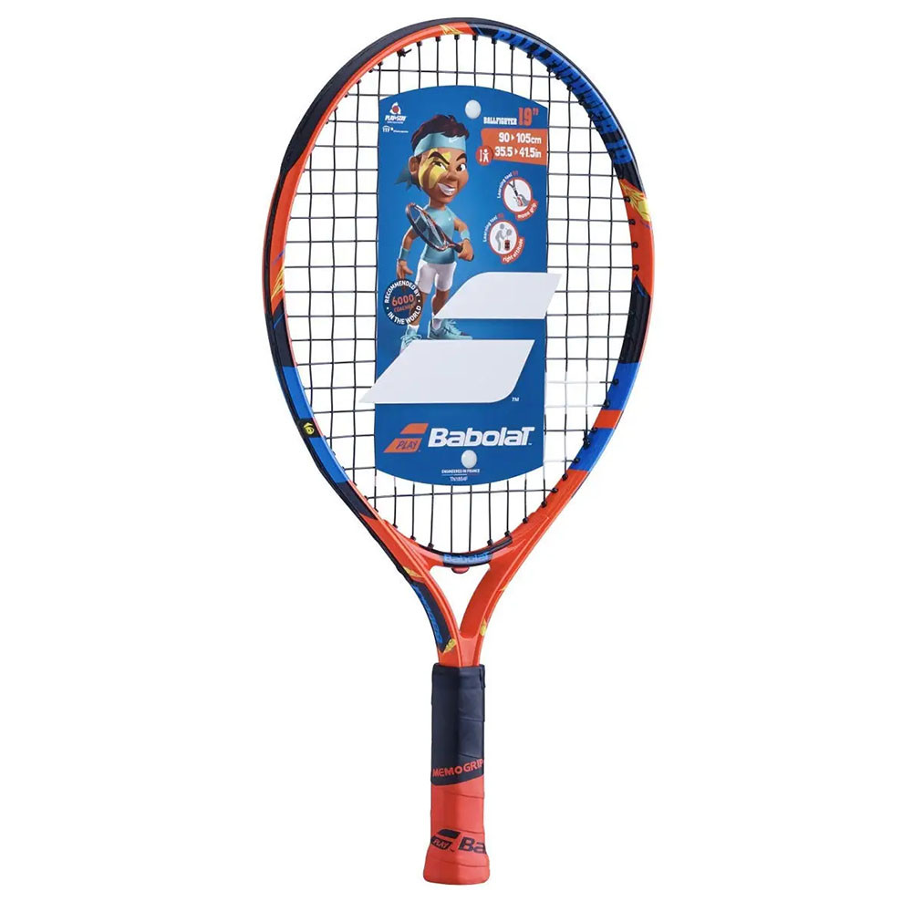 Ракетка для большого тенниса детская Babolat Ballfighter 19 Gr0000, 140238, до 5 лет, алюм, со струн, оранж-чер-синий 1000_1000