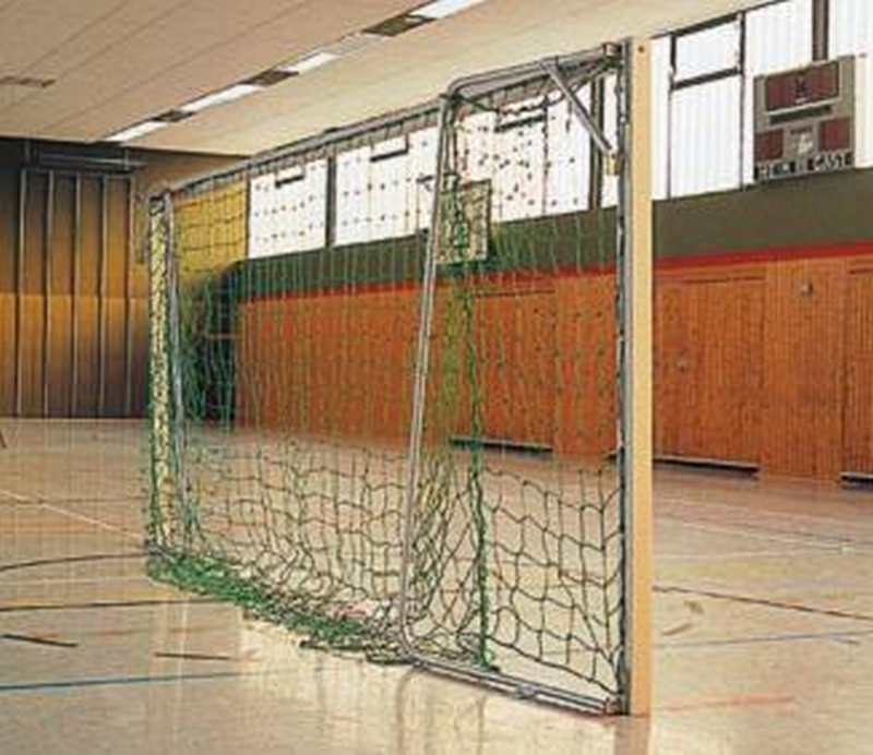 фото Ворота футбольные, алюминиевые, для использования в помещениях 5х2м haspo 924-1205