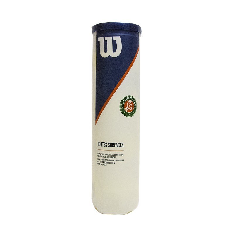 фото Мяч теннисный wilson roland garros all ct wrt116400 4 мяча, зеленый