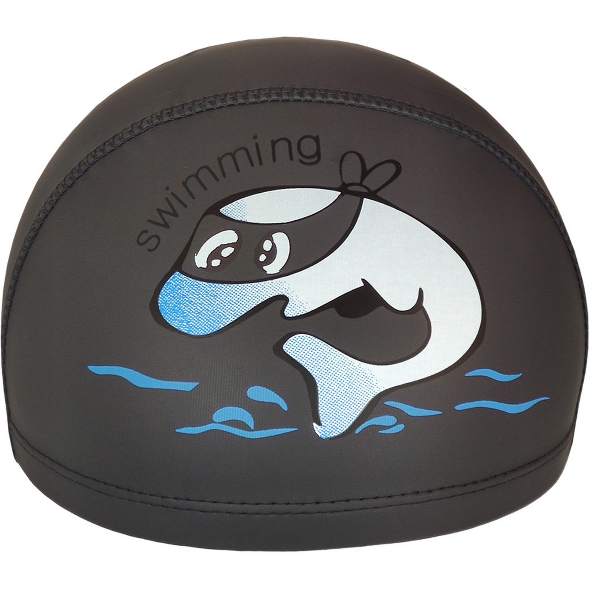 фото Шапочка для плавания детская sportex дельфин (пу) e41280 черный