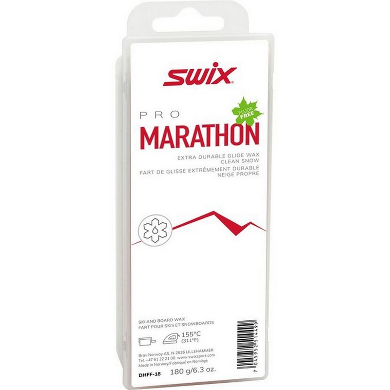 фото Парафин углеводородный swix парафин marathon white (универсальная) 180 г dhff-18