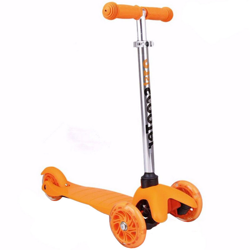 фото Самокат 3-х колесный scooter f18397 (оранжевый)