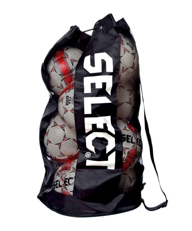 фото Сетка для переноса 12 мячей select football bag 805016 черный