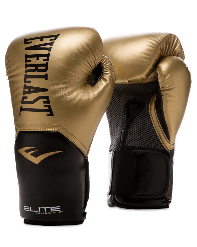 фото Боксерские перчатки тренировочные everlast elite prostyle 16oz золот. p00002353