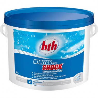 фото Быстрый стабилизированный хлор, minitab shock, табл.20гр., 5кг, hth c800673h2