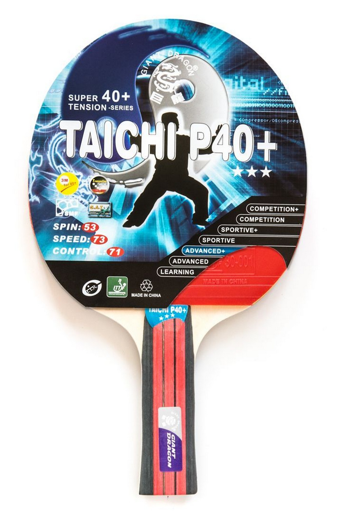 фото Теннисная ракетка weekend dragon taichi 3 star new (коническая) 51.623.05.2