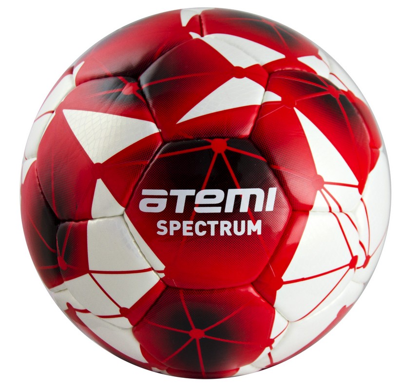 фото Мяч футбольный atemi spectrum р.4 бело-красный