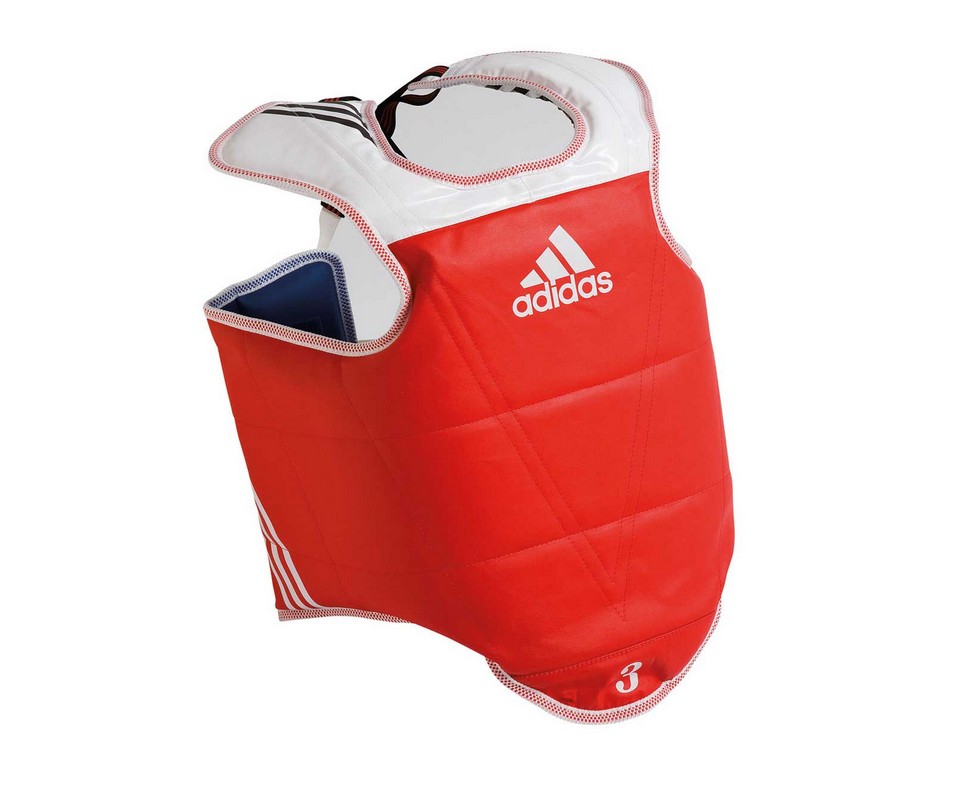 фото Защита корпуса двухсторонняя adidas adult body protector reversible wtf сине-красная aditap01