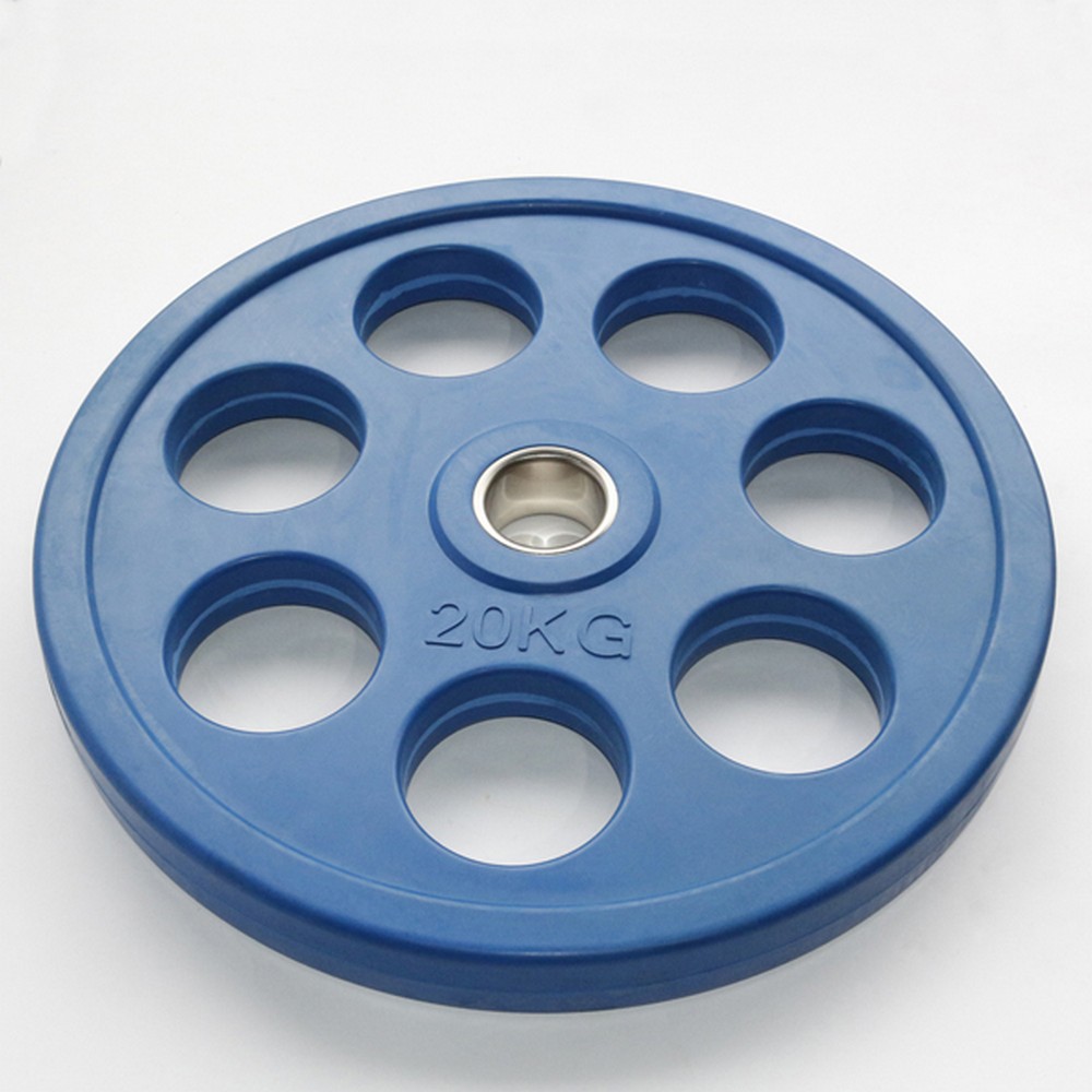 фото Диск обрезиненный 20кг johns dr71023 -20с синий