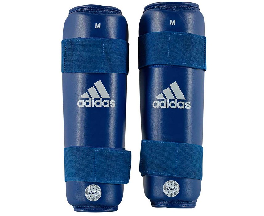 фото Защита голени adidas wako kickboxing shin guards синяя adiwakosg01