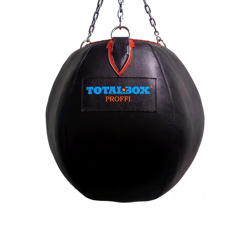 фото Груша кожаная боксерская шар 45 кг totalbox гбк 62х62-45