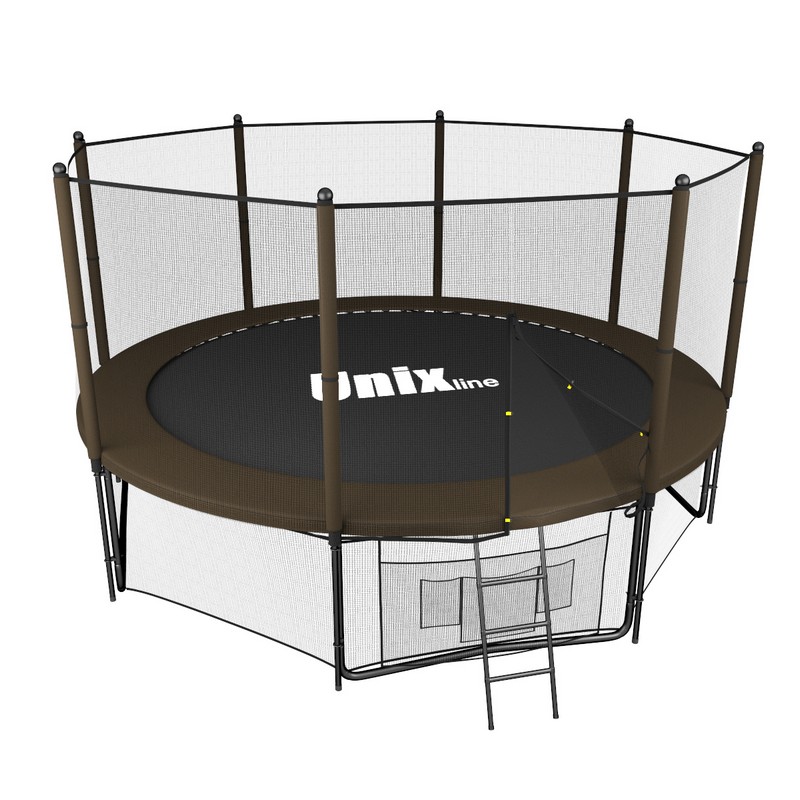 фото Батут unix line 12 ft black brown (outside)