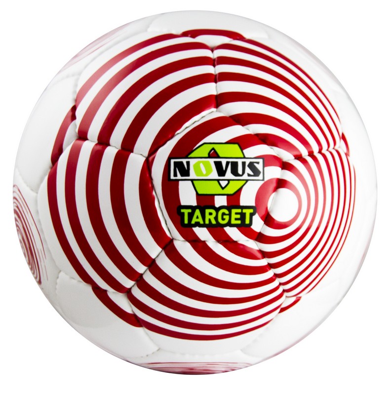 фото Мяч футбольный novus target р.5 бело-красный