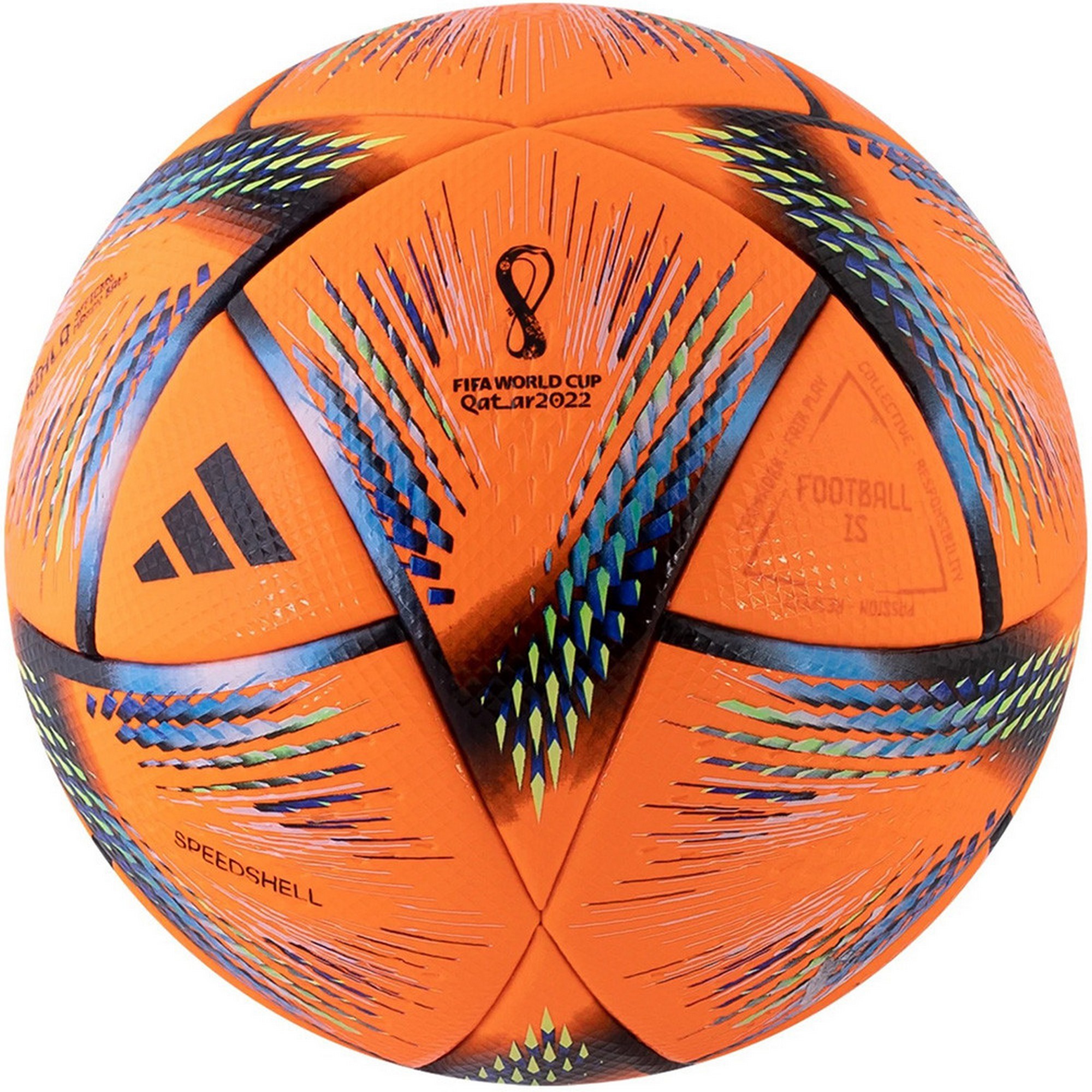 фото Мяч футбольный adidas wc22 rihla pro wtr h57781 р.5, fifa pro