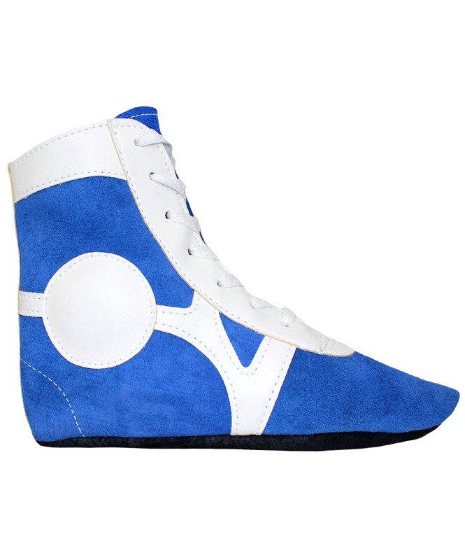фото Обувь для самбо rusco sm-0101 замша синий