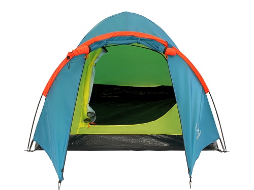 Палатка 2-х местная Greenwood Target 2 синий/оранжевый 500_375
