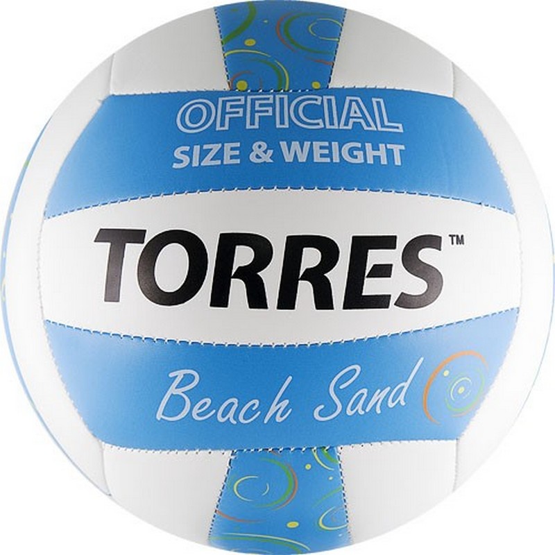 фото Волейбольный мяч torres beach sand blue р.5