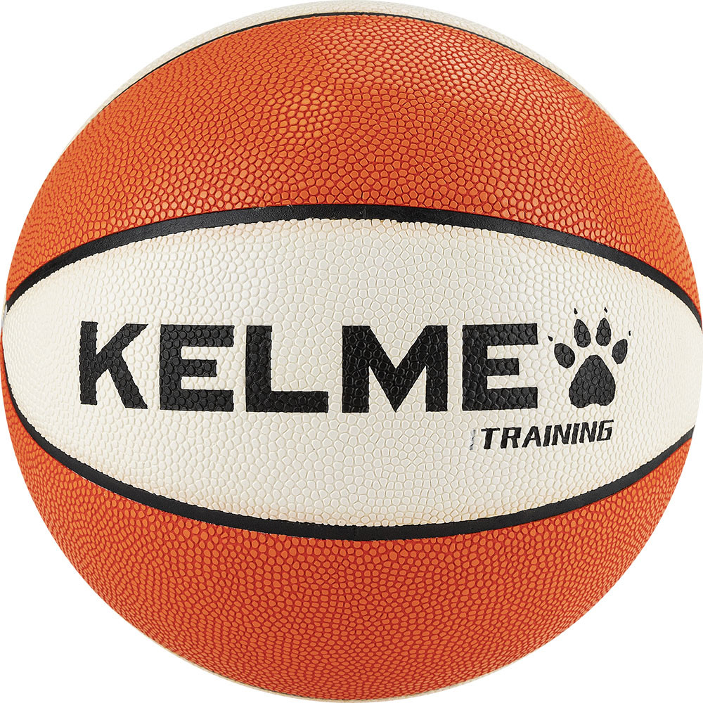 фото Мяч баскетбольный kelme hygroscopic 8102qu5004-133, р.6, 8 панелей, пу, бут.кам., бело-оранжево-черный