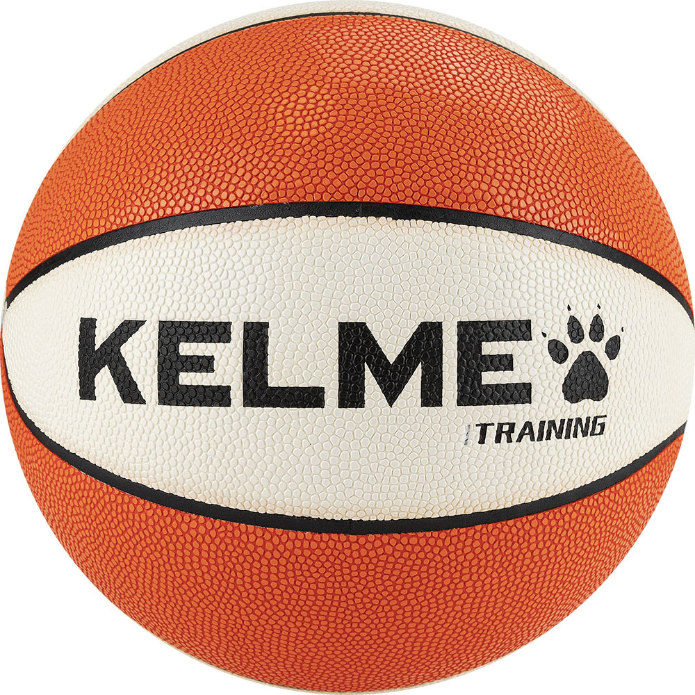 фото Мяч баскетбольный kelme hygroscopic 8102qu5004-133, р.6, 8 панелей, пу, бут.кам., бело-оранжево-черный