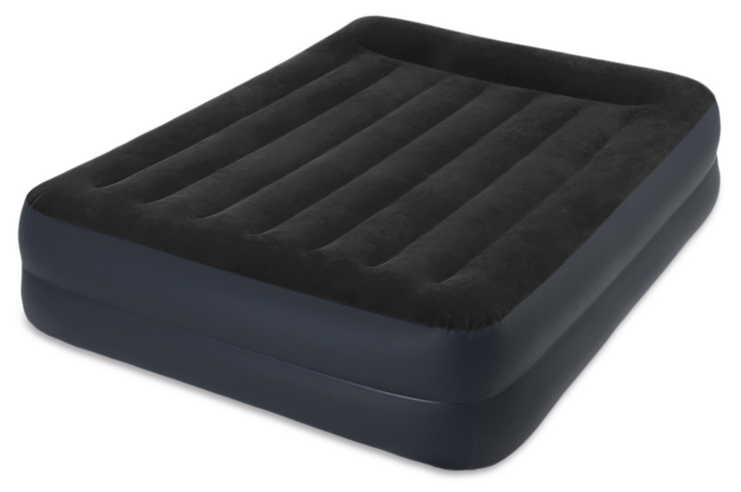 фото Надувная кровать intex queen pillow rest raised airsed with fiber-tech bip 203х152х42