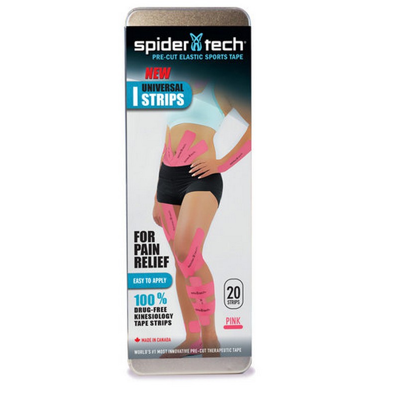 фото Тейп преднарезанный, 20шт spidertech ns00.ui.t20.21-23