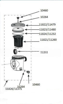 Уплотнитель кольцо для крышки бака фильтр-насосов 28648, 28652 Intex 11232 261_432