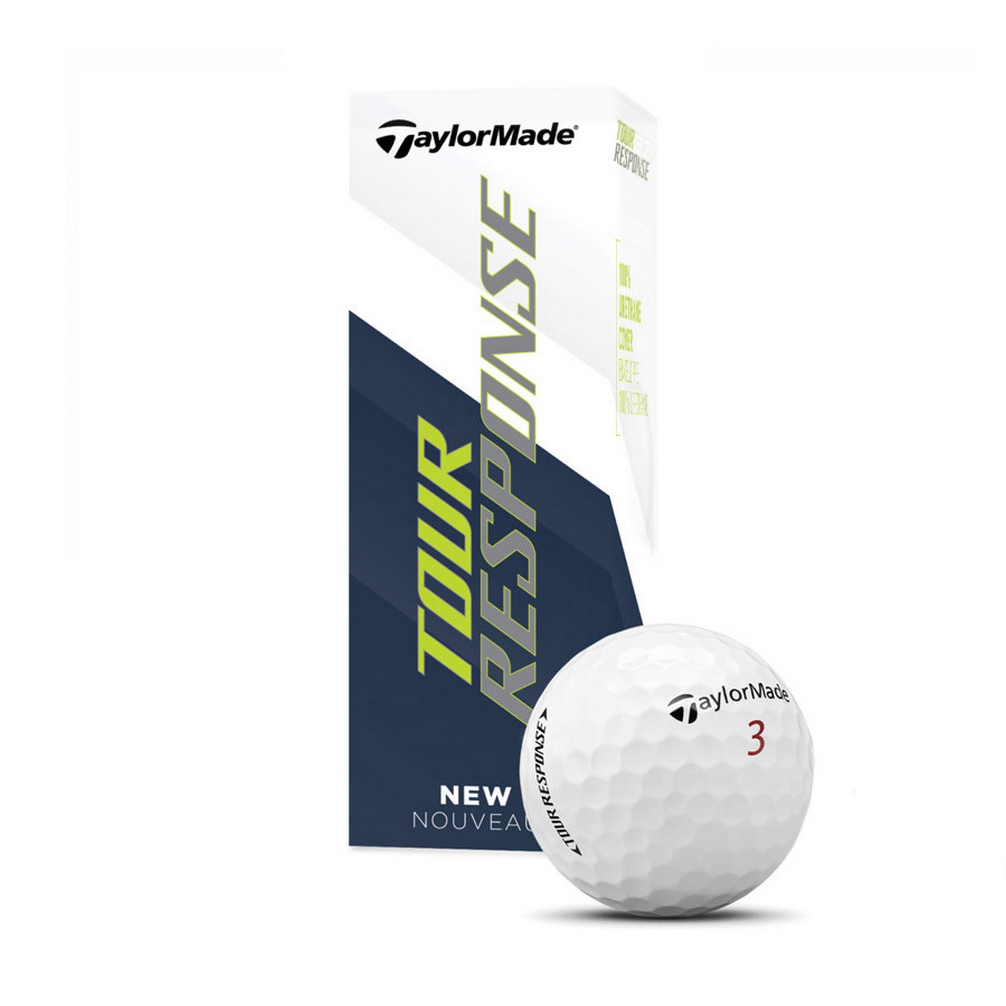 фото Мяч для гольфа taylormade tour response m7175201, белый (3шт.)