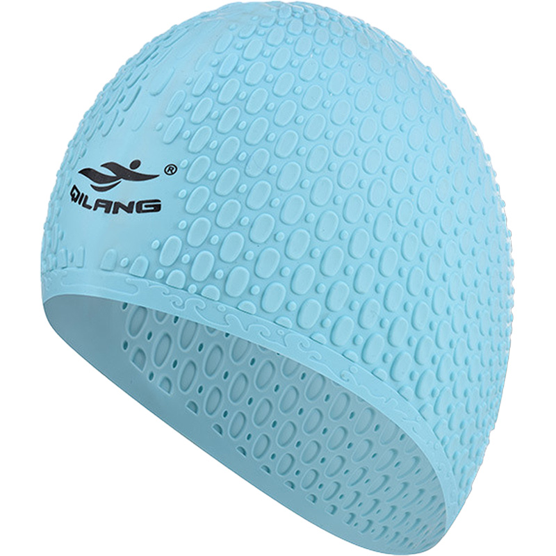 фото Шапочка для плавания силиконовая bubble cap (мятная) sportex e41547