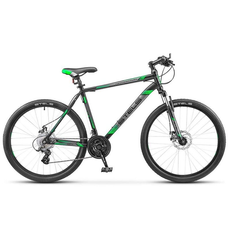 фото Велосипед stels navigator 500 md f010 черный/зеленый 26? 2019 (lu092624)