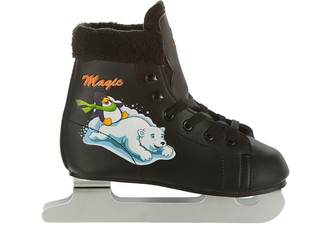 фото Детские коньки magic черный nobrand