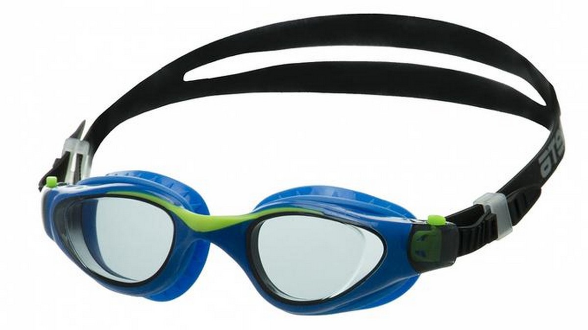 Очки для плавания Atemi M702 черный, голубой 1200_674