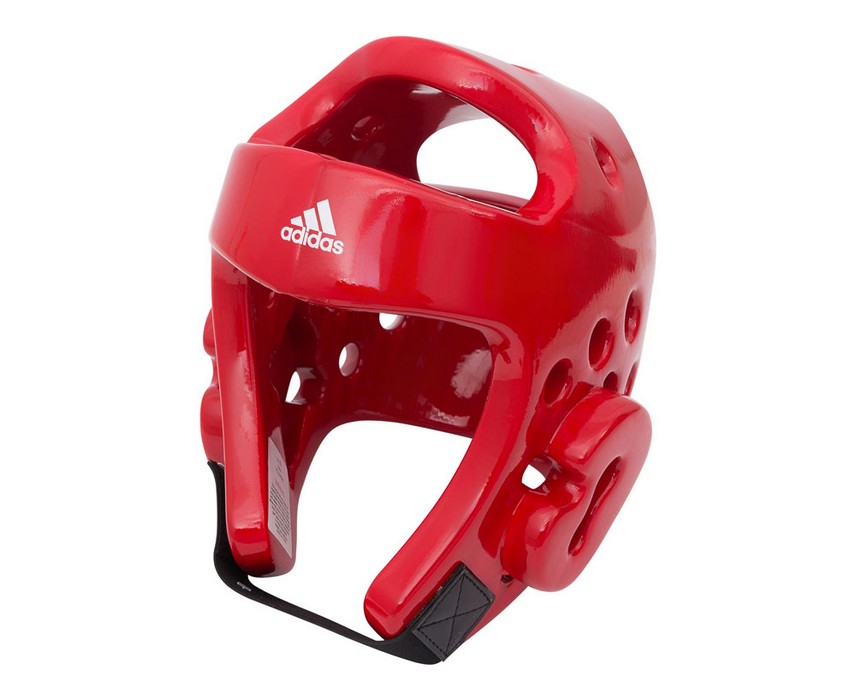Шлем для тхэквондо Adidas Head Guard Dip Foam WT красный adiTHG01 856_700