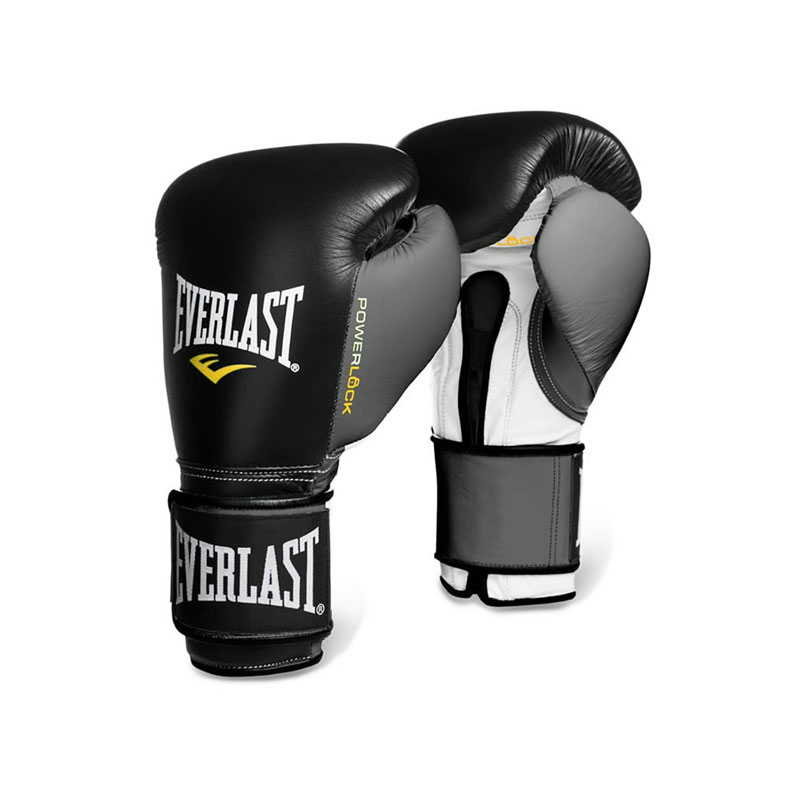 фото Боксерские перчатки everlast powerlock 12oz черн/сер. 2200555