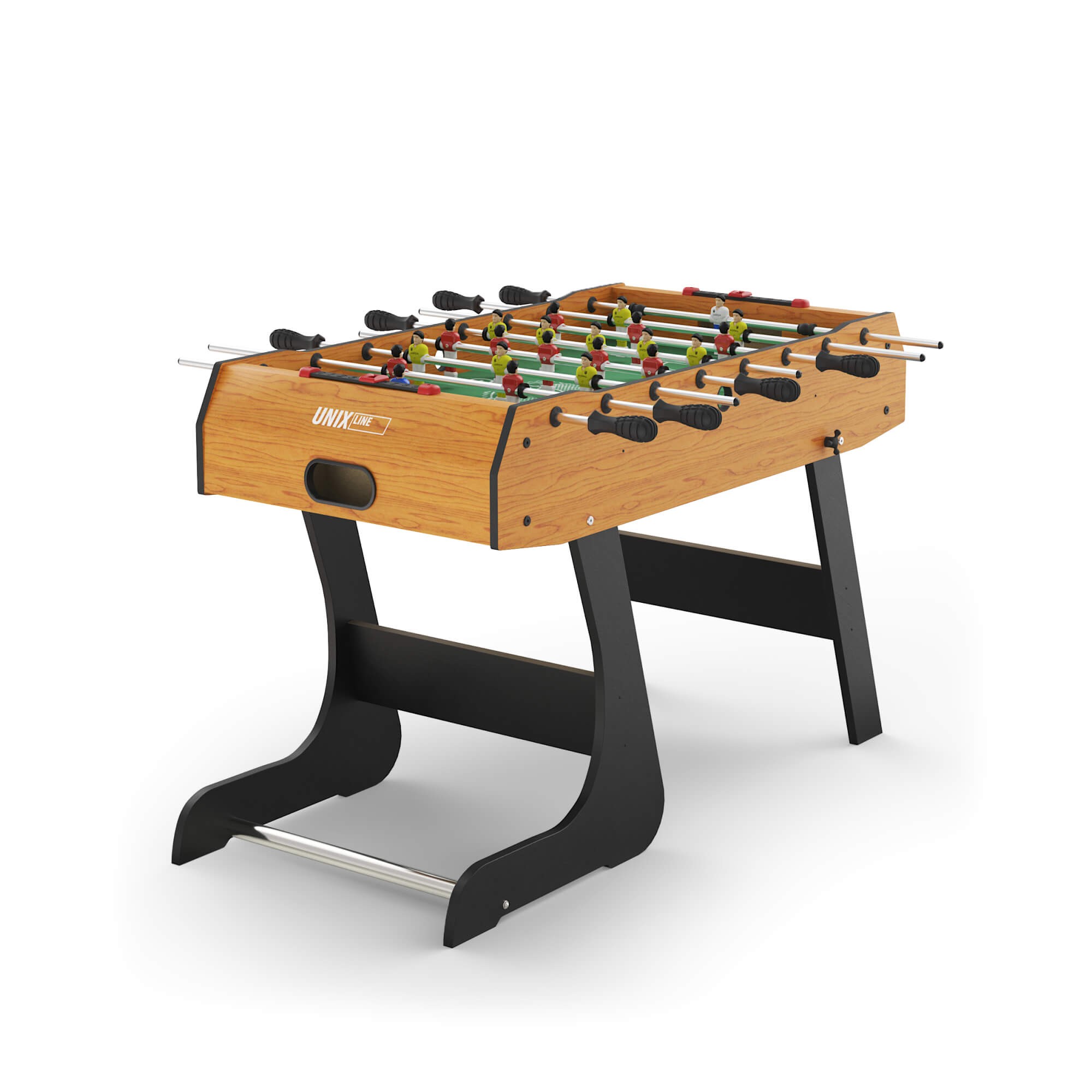 фото Игровой стол складной unix line футбол - кикер (122х61 cм) gtsfu122x61wd wood