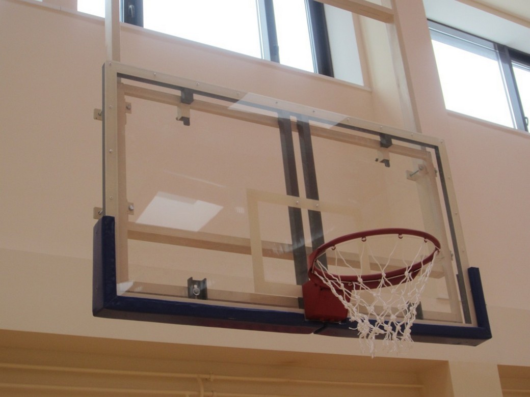 фото Щит баскетбольный atlet игровой 180х105 см оргстекло 15 мм на металлической раме imp-a02