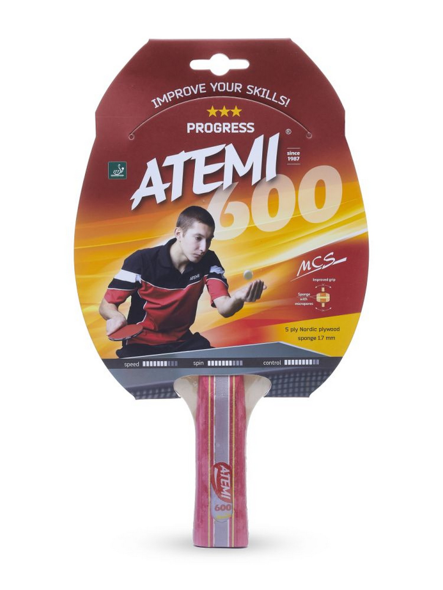 фото Ракетка для настольного тенниса atemi 600 an