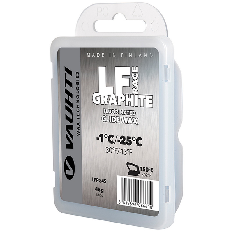 фото Парафин низкофтористый vauhti lf race graphite (-1°с -25°с) 45 г.