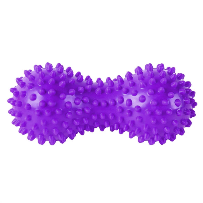 фото Массажер двойной мячик с шипами (пвх) b32130, фиолетовый nobrand