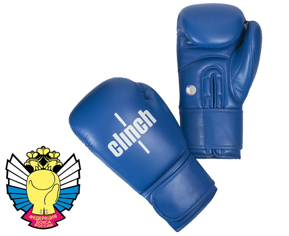 фото Боксерские перчатки clinch olimp c111 синий 10 oz