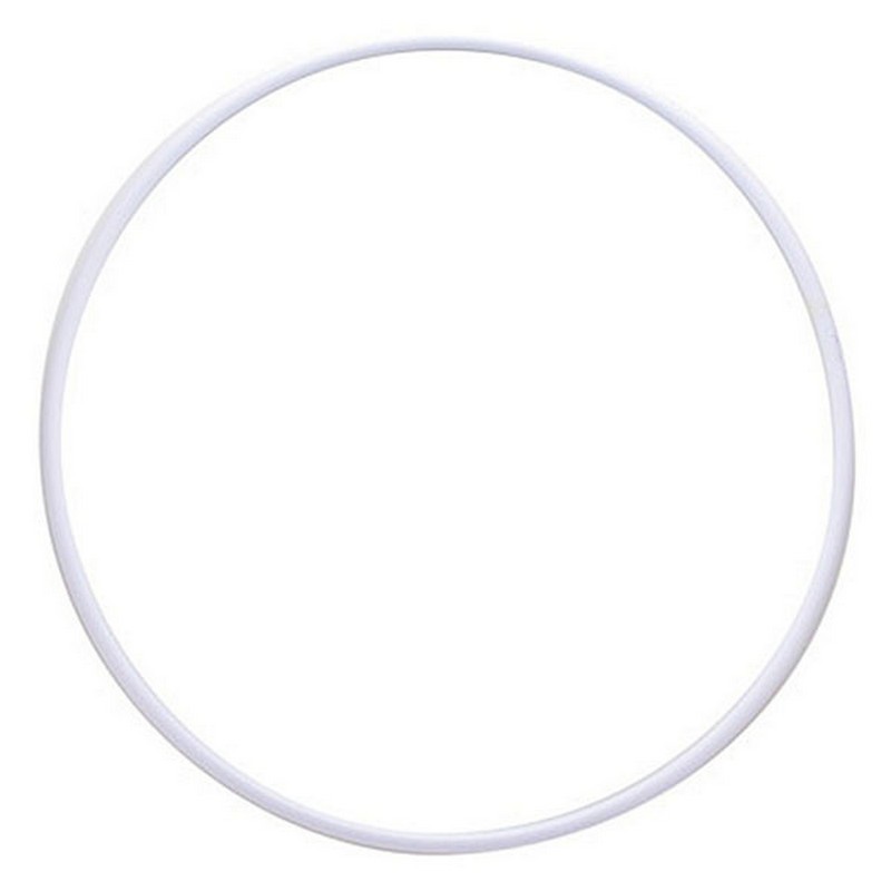 фото Обруч гимнастический энсо пластиковый d75см mr-opl750 белый, под обмотку (продажа по 5шт) цена за шт nobrand