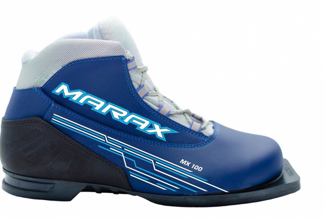 фото Лыжные ботинки nn75 marax mx-100 синие
