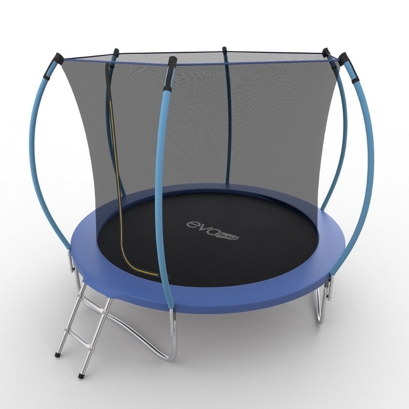 фото Батут с внутренней сеткой и лестницей evo jump internal 8ft, синий
