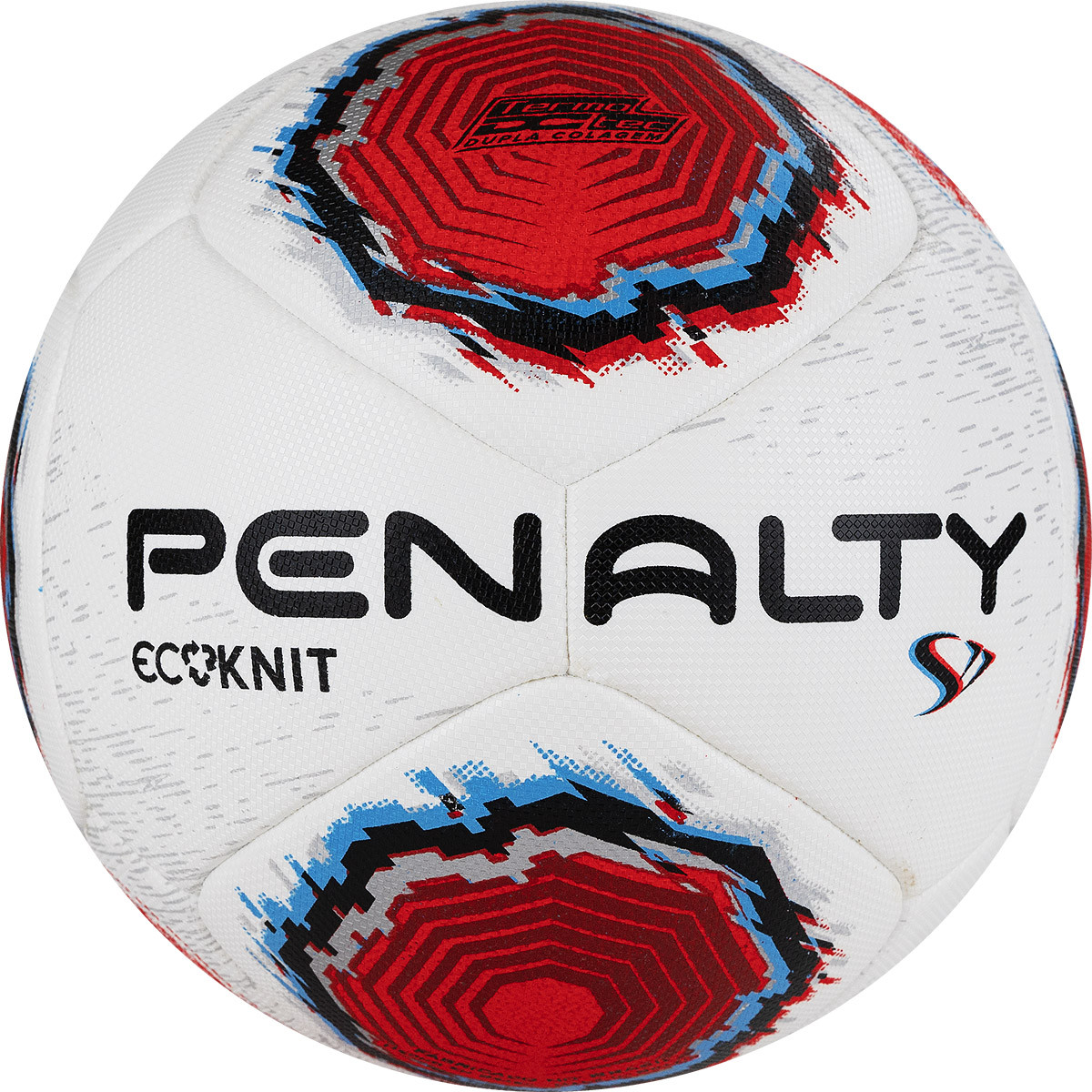 фото Мяч футбольный penalty bola campo s11 ecoknit xxii, 5416231610-u, р.5, fifa pro, pu, терм.,бел-кр-син