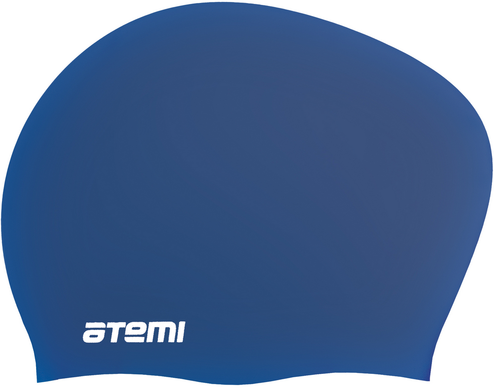 фото Шапочка для плавания atemi lc-06 синяя