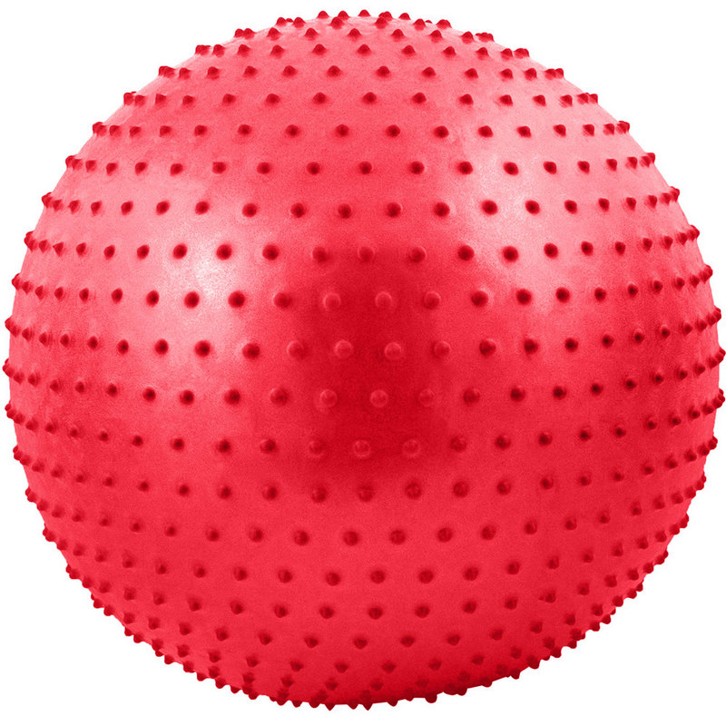 фото Мяч гимнастический anti-burst массажный 55 см fbm-55-2, красный nobrand